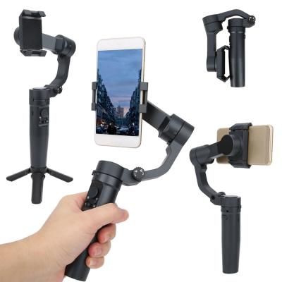 China Mobile Flexiblity Vlog Youtuber Live Video 3 Axis Smart Gimbal Stabilizer Tripod Selfie Stick for sale