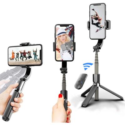 China Handheld Mobile Phone 1 Axis Camera Gimbal Stabilizer Mobile Smartphone with Tripod Face Tracking Via App Selfie Stick Gimbal Stabilizer for sale