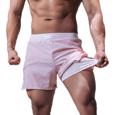 China 2-in-1 Men's Active Workout Quick Dry Breathable QUICK DRY Jogging Reusing Shorts With Longer Liner Running Shorts for sale