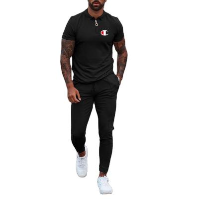 China High Quality Active Anti Wrinkle Men's Wear T-shirt Customized Logo Gym T-shirt Pants Colors And Running Workout T-shirt workout t-shirt suit for sale