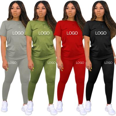 China Plus Size 2022 New Design Women's Plus Size Tracksuits Custom Made 5xl Plus Size Fashion Casual Two Piece Short Sleeve Tracksuit Set for sale