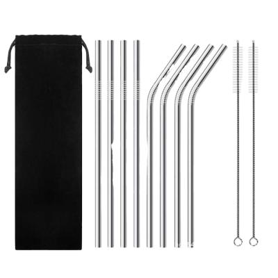 China Sustainable High Quality 304 Stainless Steel Metal Drinking Straw Bar Accessories for sale