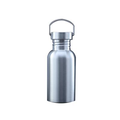 China Viable Custom Logo 18/8 BPA Free Stainless Steel Water Bottle Portable Thermos Flask With Handle for sale