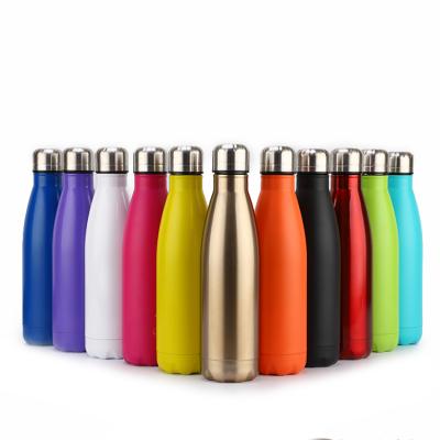 China Good quality sports stainless steel vacuum cola shape viable hot sale portable water bottle for sale