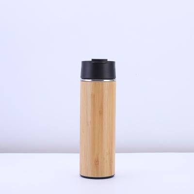 China Viable New Style Flask 400ml Bamboo Stainless Steel Bamboo Vacuum Bottle for sale