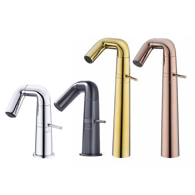 China Faucets Factory Direct Sales Bathroom Multicolor Single Hole Elephant Basin Sink Faucet Metered Rotating Faucets for sale