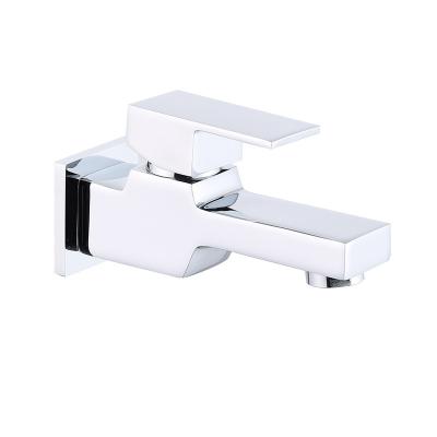 China Metered Faucets Wholesale Price Washing Machine Wall Mount Square Basin Faucet For Bathroom for sale