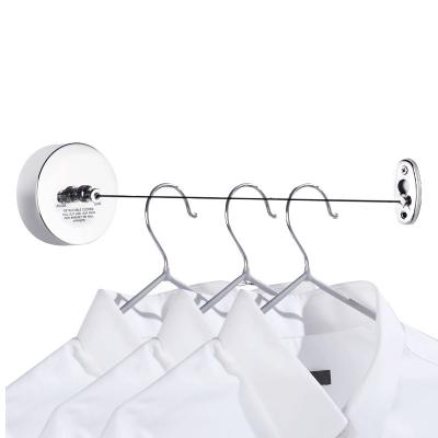 China Contemporary Hot Selling Heavy Duty Retractable Clothesline 304 Stainless Steel Wall Mounted Clothesline for sale