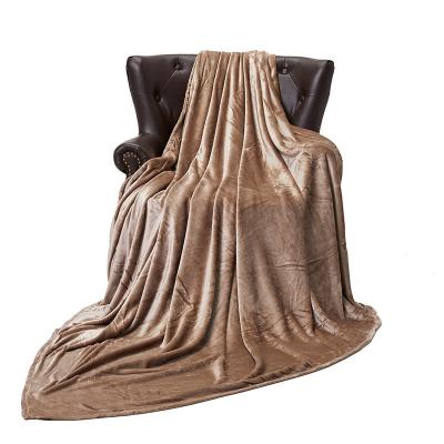 China Decorative All-Seasons Leisure Blanket with Added Velvet Coral Cover Flannel Blanket for sale