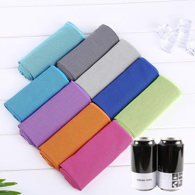 China Custom Logo Polyester Microfiber Cooling Towel for Sports and Outdoor Activities for sale