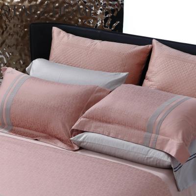 China Knitted 100% Cotton 4 Pcs Bedclothes Bedset Bedding Set with Comforter and Bed Cover for sale