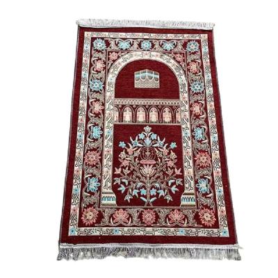 China Eid Holidays Islamic Pray Rug for Worship Abstract Pattern Muslim Prayer Mat for sale