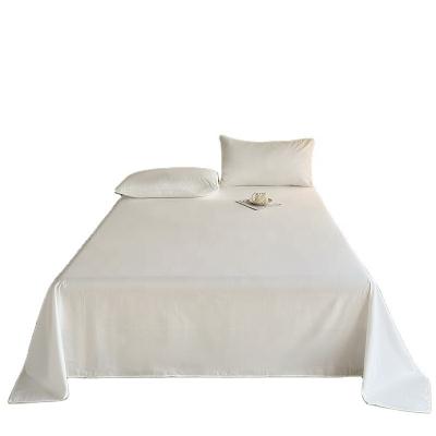 China Grado A 100% de algodón Blanco King Size Set de ropa de cama con placas de cama en venta