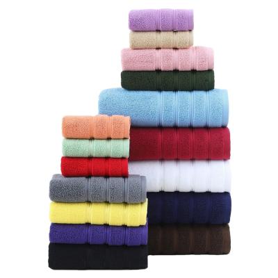 China Upgrade Your Bathroom with this Thickened and Combed Cotton 6-Piece Towel Set in White for sale