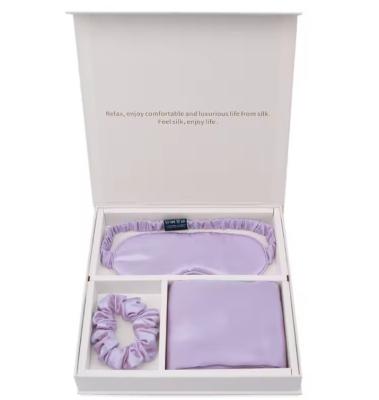 China Silk Charmeuse Box Pillow Case and Satin Eyemask Set for All-Season Sleeping One Size for sale