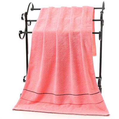 China Six Color Striped Bath Towel Set Sustainable Thick Absorbent Cotton Great for Gifting for sale