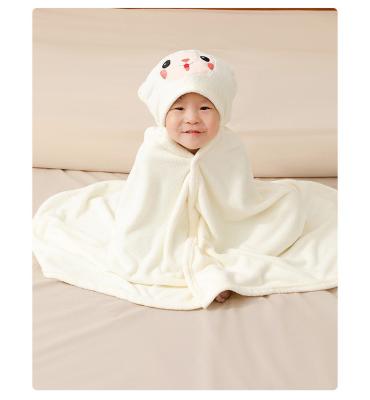 China Quick-Drying Children's Coral Velvet Bathrobe Suitable for Home in Autumn and Winter for sale