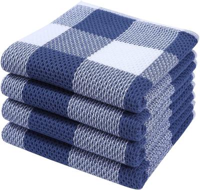 China Thickened Square Waffle Towel Custom Pure Cotton Honeycomb Towel for Promotion Gift for sale