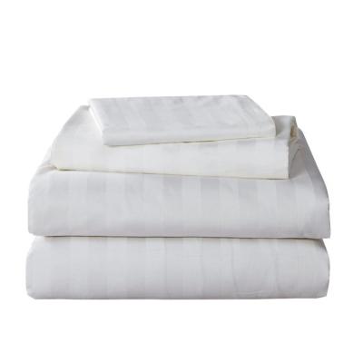 China Sustainable Grade A Cotton Bedding Set Linen Flat Bed Sheet Sets for sale