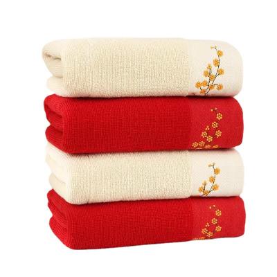 China Sustainable Household Bath Wipe Foot Towel for Custom Cotton Embroidery Towel Production for sale