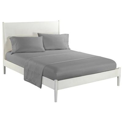 China Conjunto de cama blanda sostenible 1800TC de algodón egipcio sólido con sábanas de cama de mantel de 4 piezas en venta