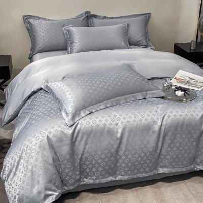 China Luxo personalizado Jacquard Bedding Sets Coleções 4 Pcs Pillowcase Covet Sets à venda