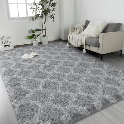 China 9mm Thickness Custom Geometric Indoor Floor Rug Large Shag Area Rugs for Bedroom Plush for sale