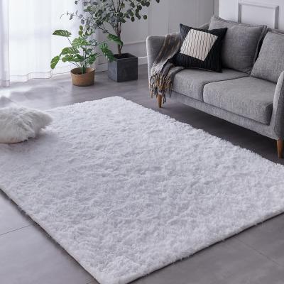 China 9mm Thick Large Fluffy Shag Living Room Area Rugs for Home Hotel Bathroom and Shower Room for sale