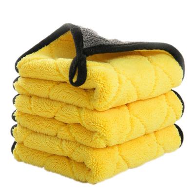 China Car Cleaning Towel Window Towel Super Soft Non-lint Coral Fleece for Home Hotel Spa for sale