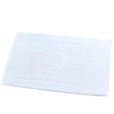 China Hotel Bathroom Non-Slip Mat Pure Cotton for Shower Room Absorbent Foot Mat Home Washable for sale