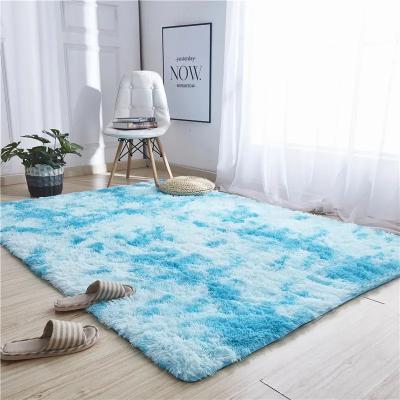 China Modern Mixed Islamic Color Polyester Shaggy Bedroom Home Decorative Rug for Commercial for sale