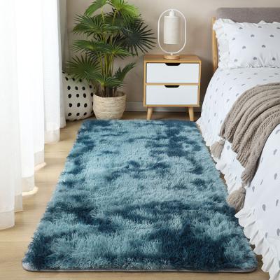 China High Pile Height Polyester Tie Dyed Printed Carpet for Bedroom Living Room Study Room for sale