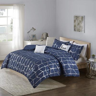 China Seasonal Everyday Bedding Set Four Pieces Woven Print Design for Home Hotel Bed Cover for sale