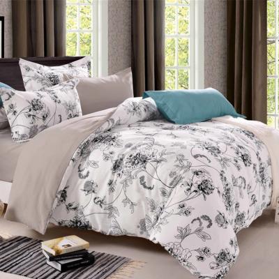 China Duvet Cover Set Polyester Fiber Reactive Printing 3 Pcs Quilt Cover Pillowcase Set Luxury Bed Sheets for sale