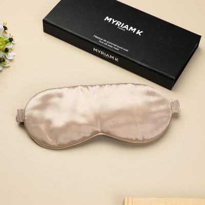 China Modern Simplicity Style Mulberry Silk Sleep Blindfold com logotipo personalizado à venda