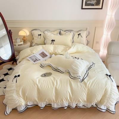 China Solid Pattern King Size Designer Bedding Sets Comforter Sets for Home and Bedroom for sale