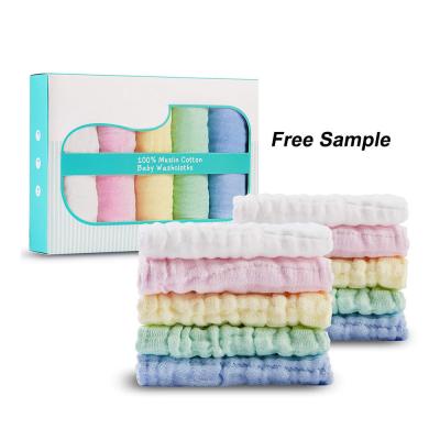 China Baby Registry Must-Haves Square Baby Washcloths Set Soft and Gentle 12 x 12 inches for sale