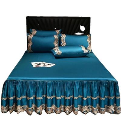 China Add Style and Comfort to Your Bedroom with Bed Skirts in Polyester Cotton Fabric for sale