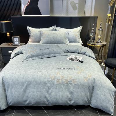 China Luxury Home Textile Set de ropa de cama de algodón egipcio con cortinas a juego para cama King Size en venta