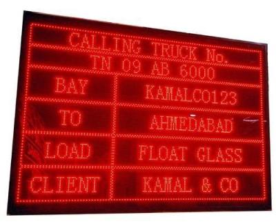 China Continuous Text Led Display Long Life Span Famous Brand Single Color Led Display Module 1R 1G 1B 1Y for sale