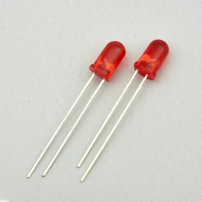 China 5mm Ignition Through Hole Led Diffuse 5mm Oval Led 5mm Series Flat Top Led for sale