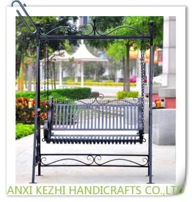 China KZ140127 Outdoor Metal Patio Garden Backyard Cafe Double Seats Swing Eco - Friendly for sale