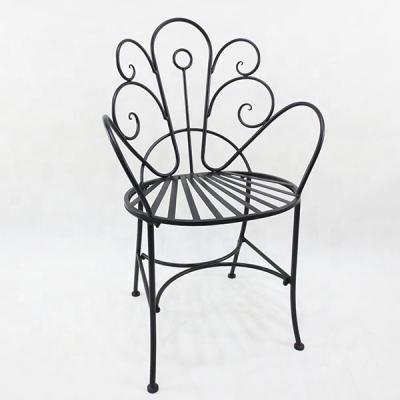 China Factory wholesale price modern outdoor wrought iron garden armchair for sale