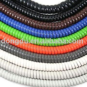 China CCA CCS Expandable Cord Spiral Cable Flexible Low Voltage Copper Retractable Spiral Spring Stretch Cord 24 26 28 30AWG for sale