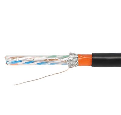 China High Quality And Low Price CAT5E Outdoor Waterproof Network FTP Network Cable With Steel Messenger for sale