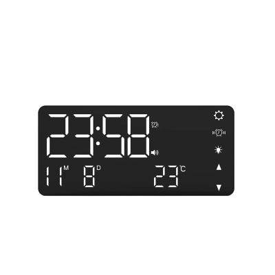 China Calendars Gift Display Calendar Large And Wireless Temperature Voice Control Bedside Digital LED Simple Table Alarm Clock For Bedroom for sale