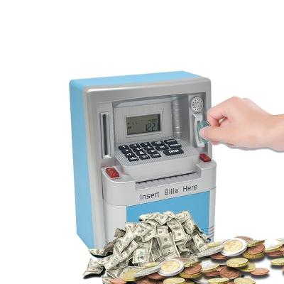 China PVC Mini Hot Gift ATM Piggy Bank Security Password Coin Cash Box With Electronic Debit Card Piggy Bank For Kids Children for sale