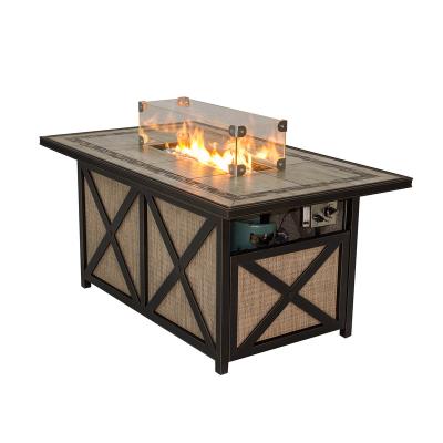 China Outdoor Aluminum Frame Gas Fire Pit Table for Indoor and Outdoor (WH070-ST) for sale