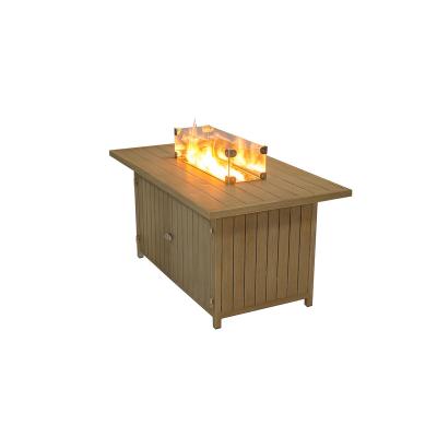 China Aluminum Frame Garden Furniture NG/LP Fire Pit Table (WH069-LL) for sale