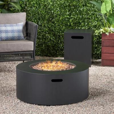 China New New Design Stocked Outdoor Furniture Aluminum Propane Fire Pit for sale